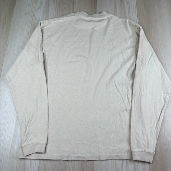 Represent Blank Sweater Men's Size XS Beige Tan Color 100% Cotton Mock Neck - Picture 8 of 10